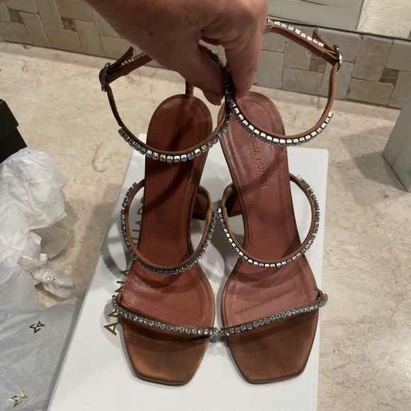 Amina Muaddi Gilda heels, pre-owned, beautiful style - Picture 7 of 10